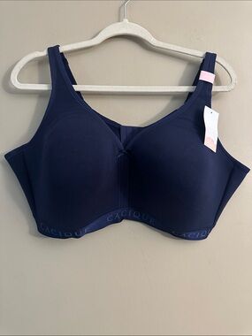 Cacique Navy Smooth Full-Coverage Wireless Bra